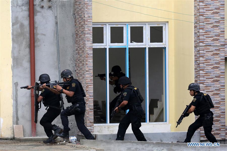 PHILIPPINES-QUEZON CITY-POLICE-SIMULATION EXERCISE