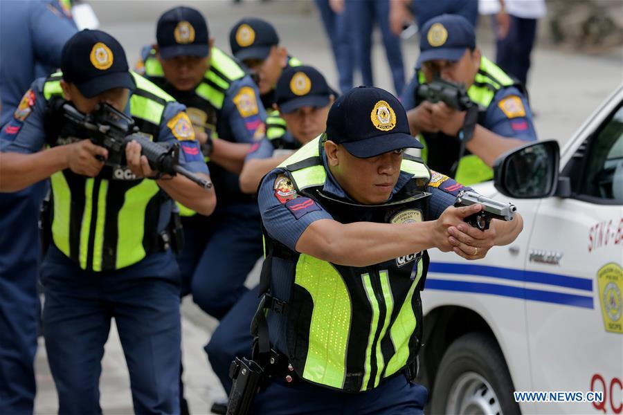 PHILIPPINES-QUEZON CITY-POLICE-SIMULATION EXERCISE