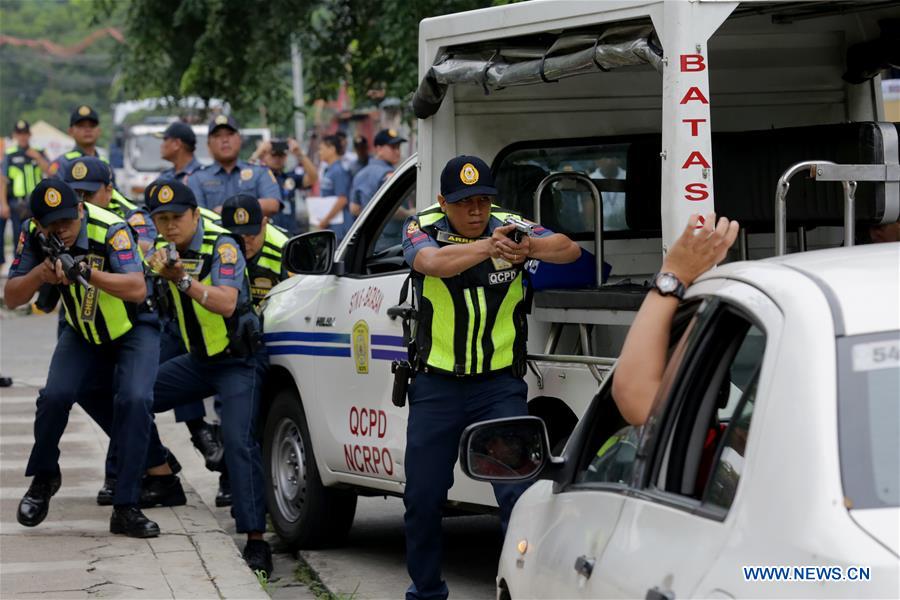 PHILIPPINES-QUEZON CITY-POLICE-SIMULATION EXERCISE