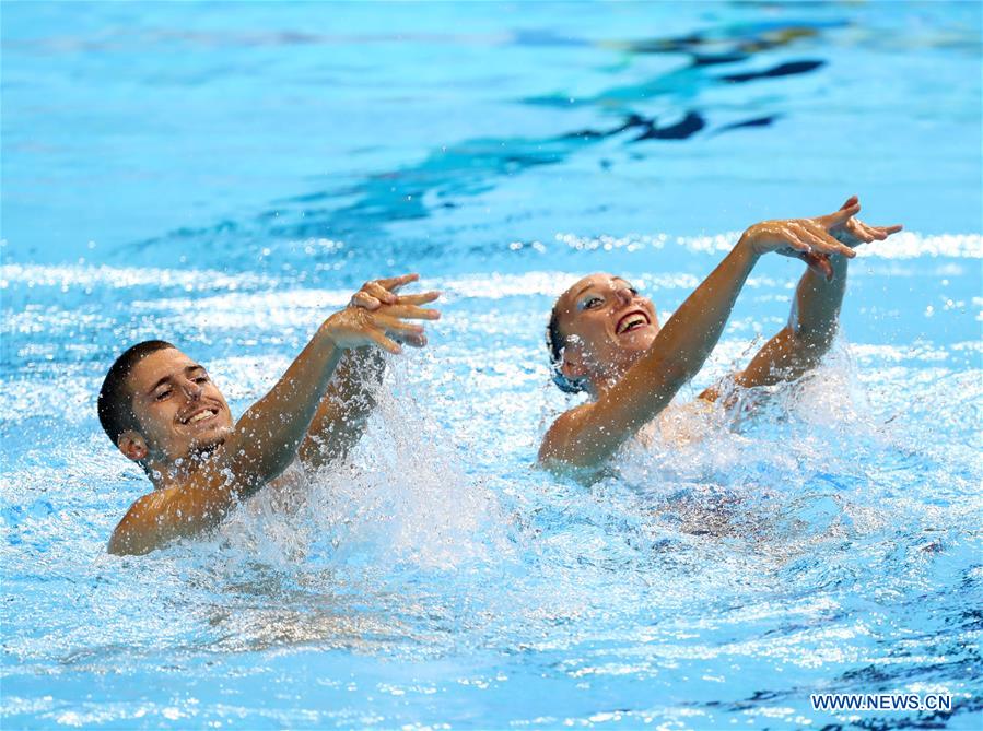 (SP)SOUTH KOREA-GWANGJU-FINA WORLD CHAMPIONSHIPS-ARTISTIC SWIMMING-MIXED DUET TECHNICAL