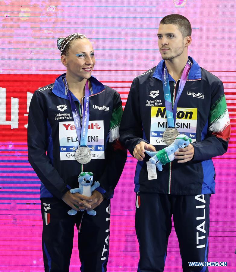 (SP)SOUTH KOREA-GWANGJU-FINA WORLD CHAMPIONSHIPS-ARTISTIC SWIMMING-MIXED DUET TECHNICAL