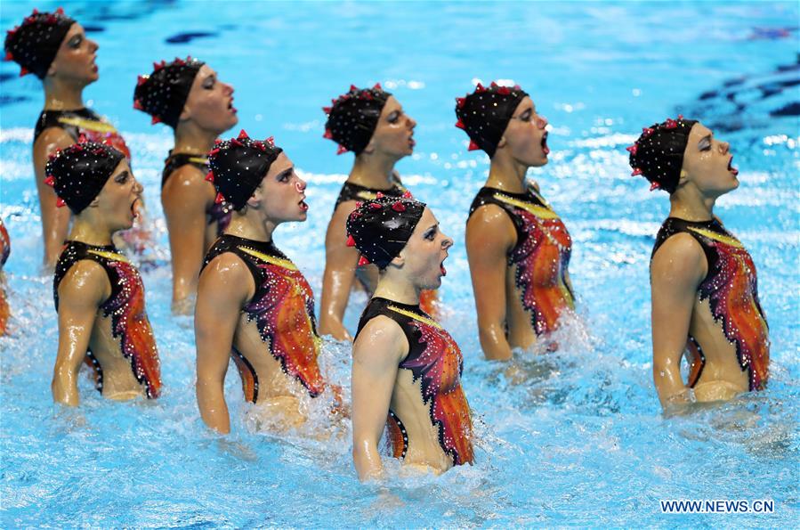 (SP)SOUTH KOREA-GWANGJU-FINA WORLD CHAMPIONSHIPS-ARTISTIC SWIMMING-WOMEN TEAM HIGHLIGHT FINAL