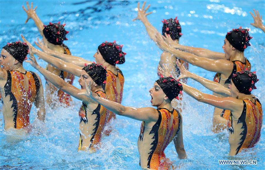 (SP)SOUTH KOREA-GWANGJU-FINA WORLD CHAMPIONSHIPS-ARTISTIC SWIMMING-WOMEN TEAM HIGHLIGHT FINAL