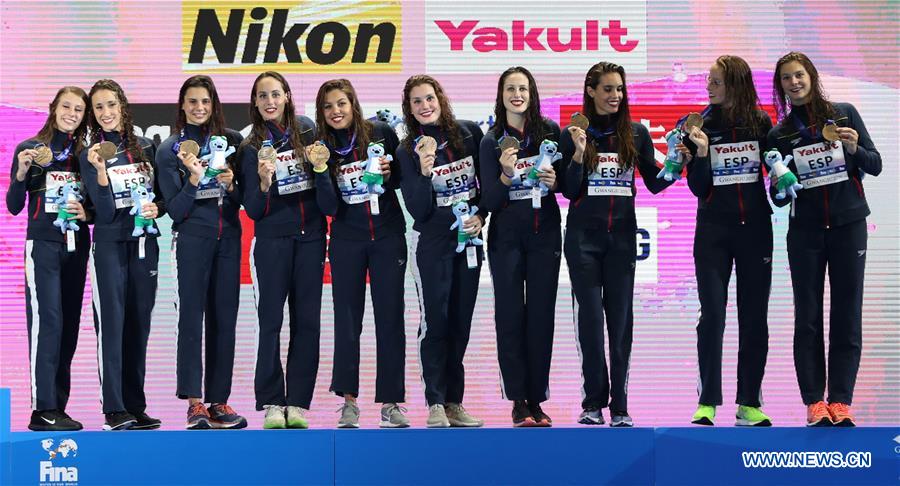 (SP)SOUTH KOREA-GWANGJU-FINA WORLD CHAMPIONSHIPS-ARTISTIC SWIMMING-WOMEN TEAM HIGHLIGHT FINAL