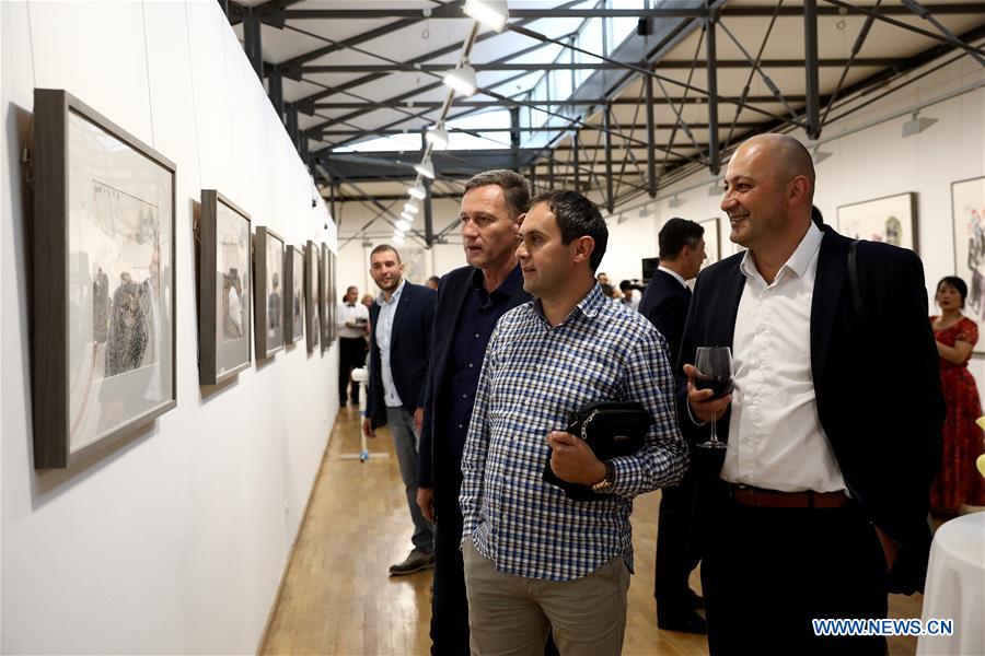 BOSNIA AND HERZEGOVINA-SARAJEVO-CHINESE INK WASH PAINTING-EXHIBITION