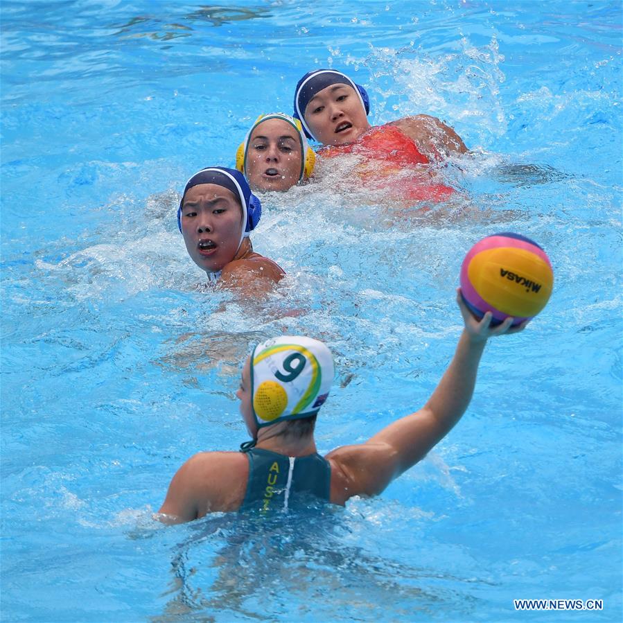 (SP)SOUTH KOREA-GWANGJU-FINA WORLD CHAMPIONSHIPS-WOMEN'S WATER POLO-CHN VS AUS