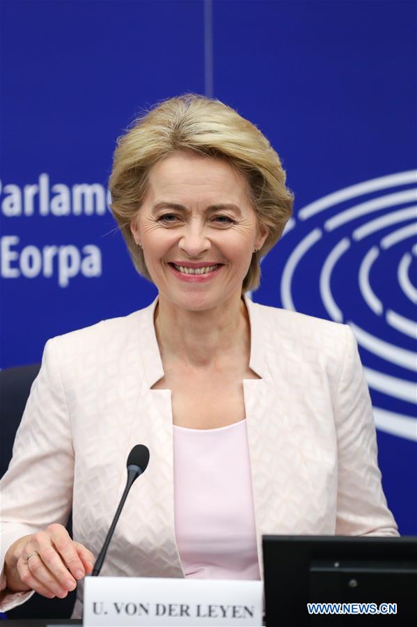 FRANCE-STRASBOURG-EUROPEAN COMMISSION-VON DER LEYEN-PRESIDENT-ELECT