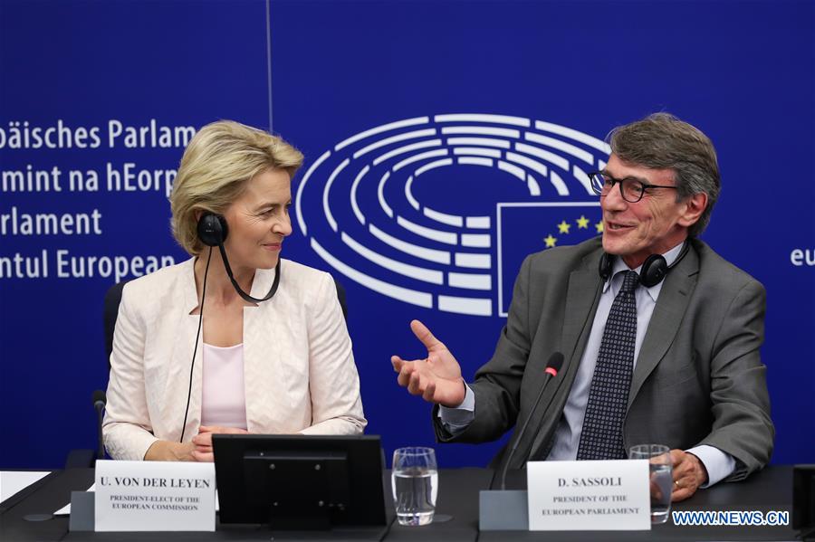 FRANCE-STRASBOURG-EUROPEAN COMMISSION-VON DER LEYEN-PRESIDENT-ELECT