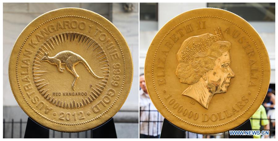 U.S.-NEW YORK-ONE TONNE GOLD COIN