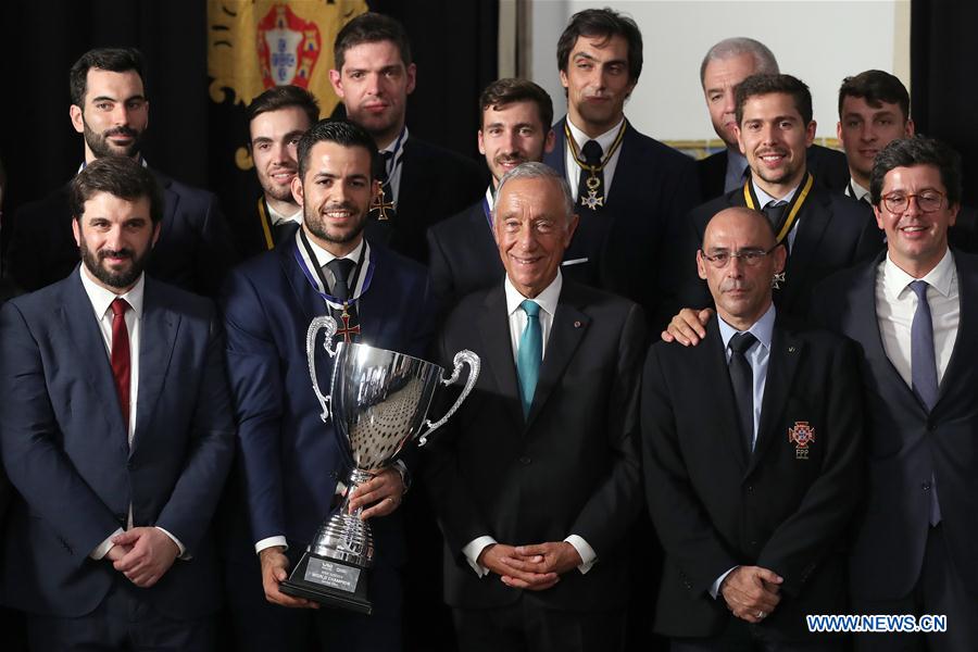 (SP)PORTUGAL-LISBON-NATIONAL ROLLER HOCKEY TEAM-PRESIDENT-AWARD