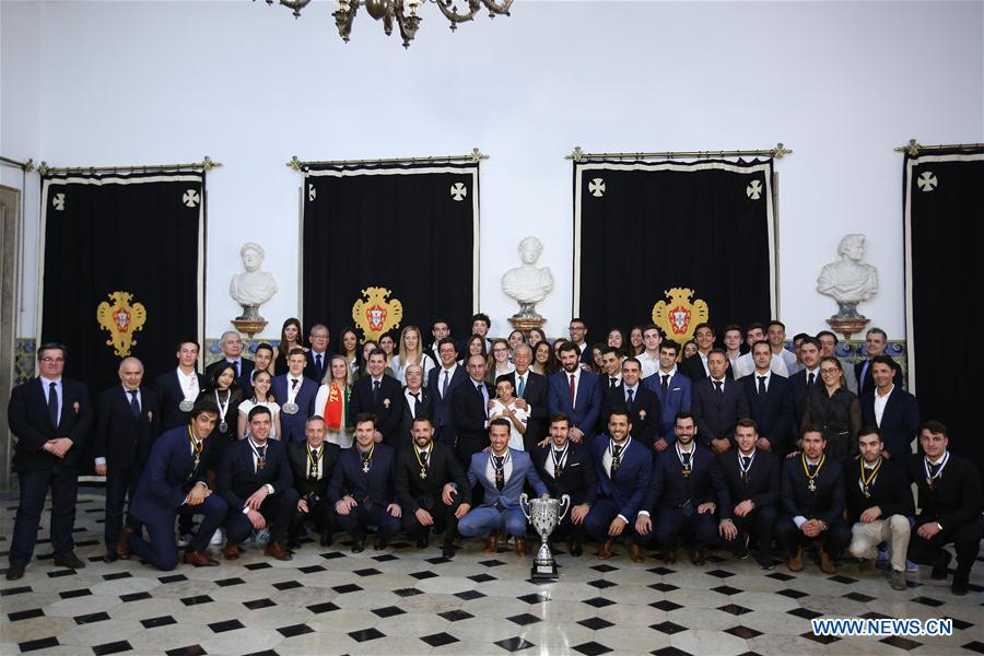 (SP)PORTUGAL-LISBON-NATIONAL ROLLER HOCKEY TEAM-PRESIDENT-AWARD