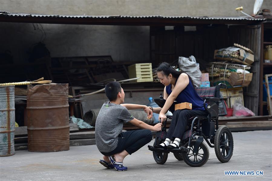 CHINA-SHANXI-HEJIN-DISABLED GIRL-GUZHENG (CN)