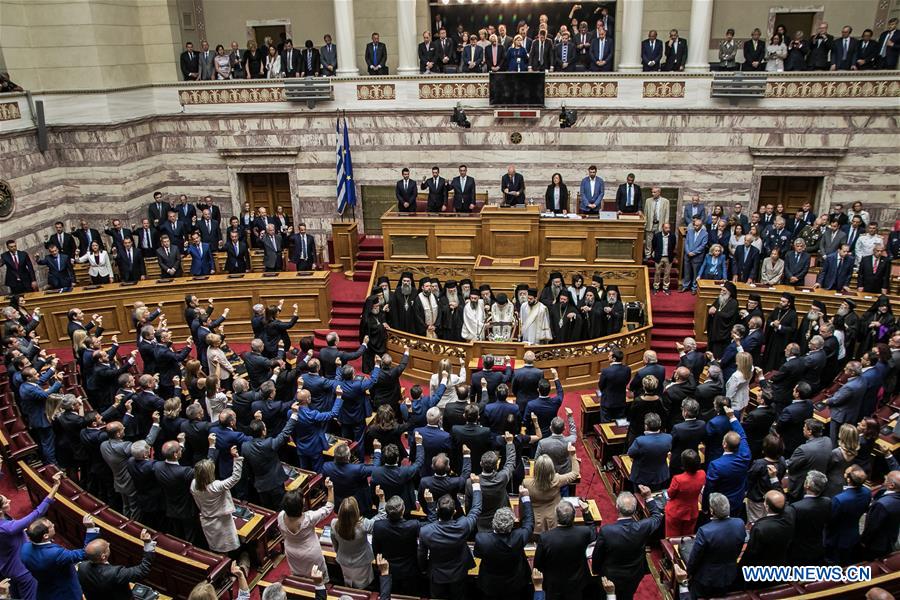 GREECE-ATHENS-PARLIAMENT-SWEARING IN