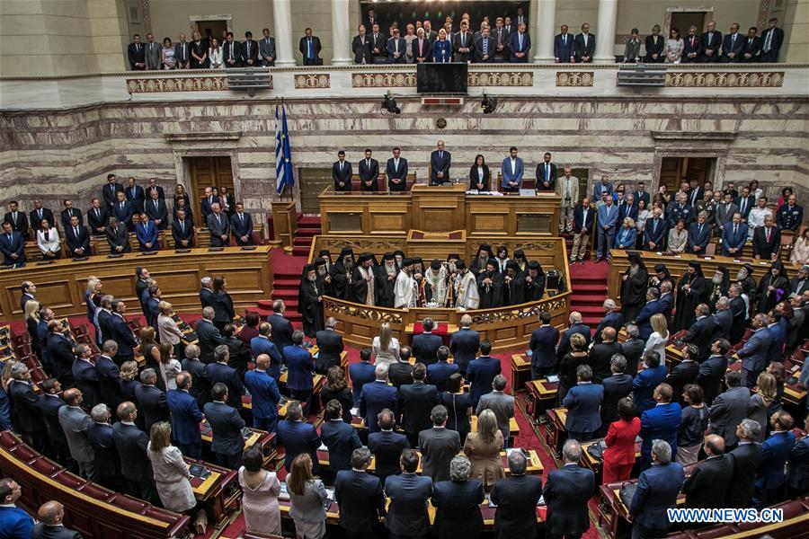 GREECE-ATHENS-PARLIAMENT-SWEARING IN