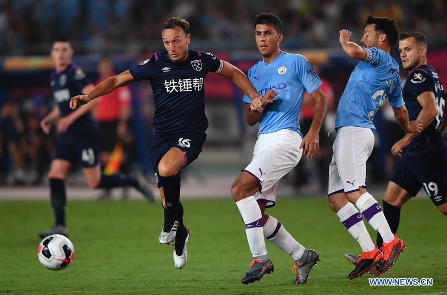 (SP)CHINA-NANJING-SOCCER-PREMIER LEAGUE-ASIA TROPHY-MANCHESTER CITY VS WEST HAM UNITED(CN)
