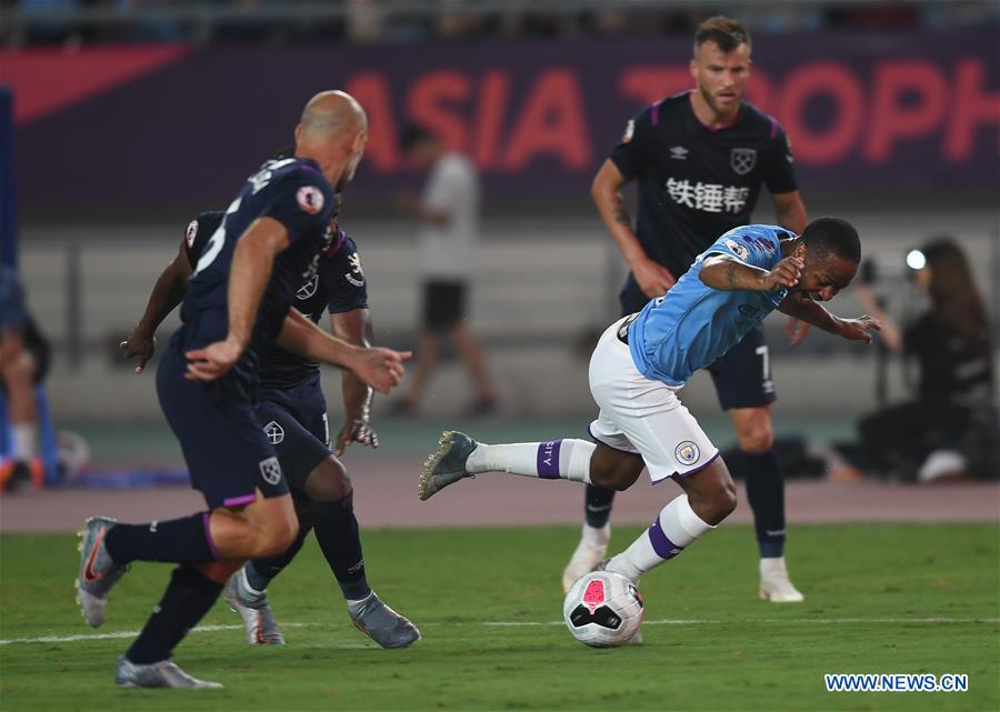 (SP)CHINA-NANJING-SOCCER-PREMIER LEAGUE-ASIA TROPHY-MANCHESTER CITY VS WEST HAM UNITED(CN)