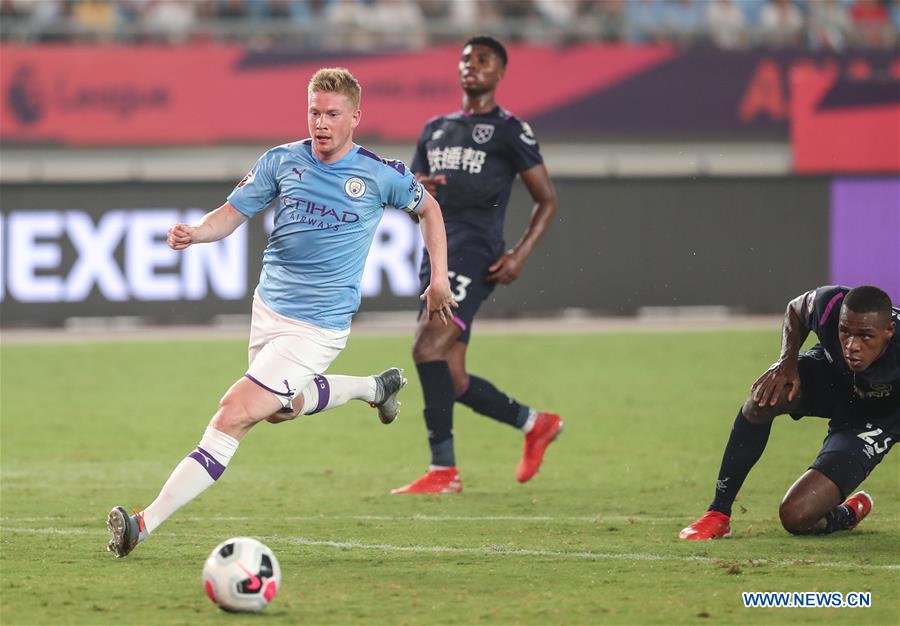 (SP)CHINA-NANJING-SOCCER-PREMIER LEAGUE-ASIA TROPHY-MANCHESTER CITY VS WEST HAM UNITED(CN)