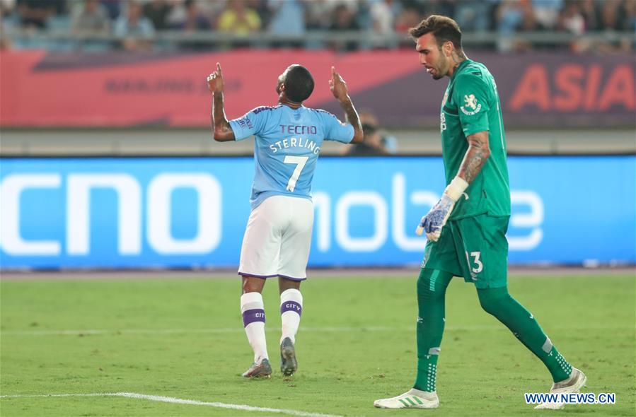 (SP)CHINA-NANJING-SOCCER-PREMIER LEAGUE-ASIA TROPHY-MANCHESTER CITY VS WEST HAM UNITED(CN)