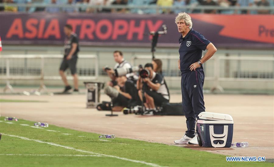 (SP)CHINA-NANJING-SOCCER-PREMIER LEAGUE-ASIA TROPHY-MANCHESTER CITY VS WEST HAM UNITED(CN)