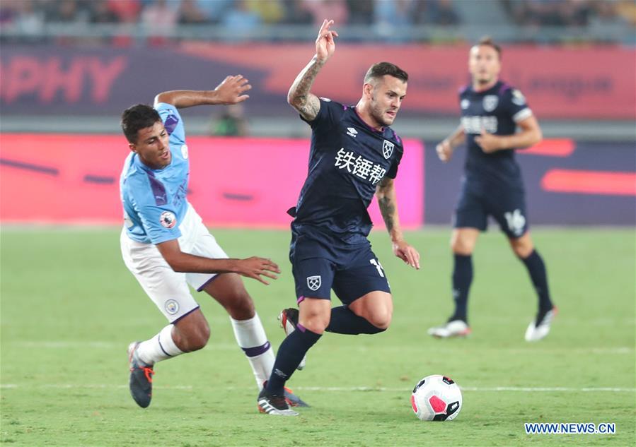 (SP)CHINA-NANJING-SOCCER-PREMIER LEAGUE-ASIA TROPHY-MANCHESTER CITY VS WEST HAM UNITED(CN)