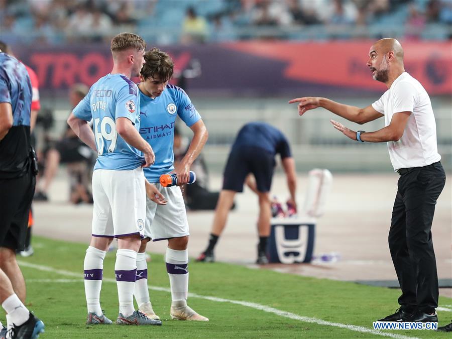 (SP)CHINA-NANJING-SOCCER-PREMIER LEAGUE-ASIA TROPHY-MANCHESTER CITY VS WEST HAM UNITED(CN)