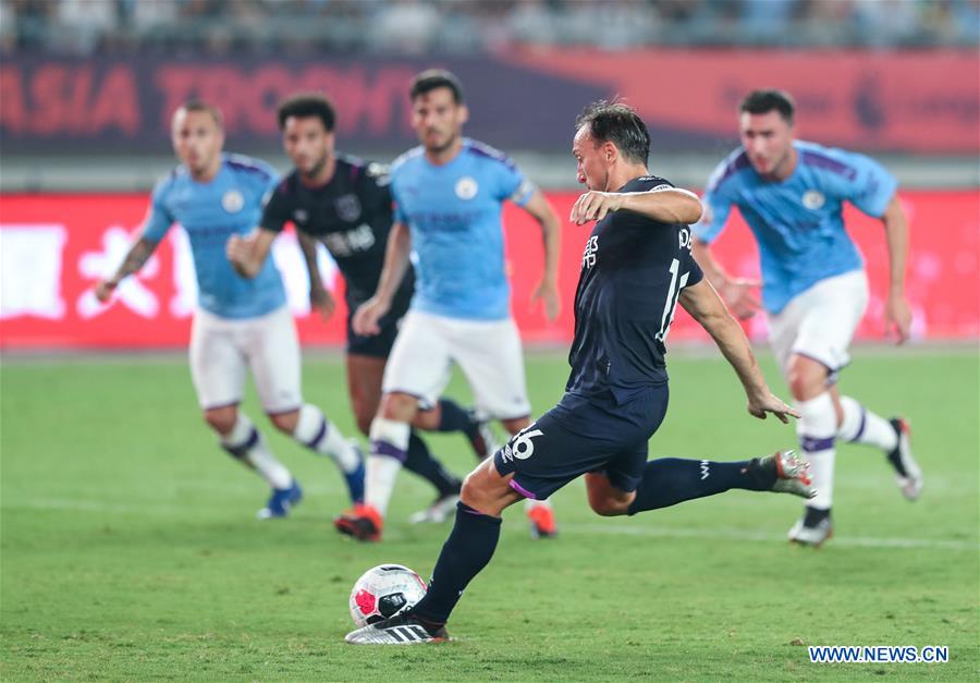(SP)CHINA-NANJING-SOCCER-PREMIER LEAGUE-ASIA TROPHY-MANCHESTER CITY VS WEST HAM UNITED(CN)