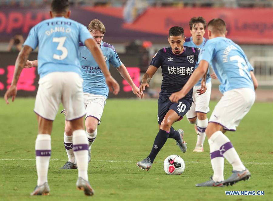 (SP)CHINA-NANJING-SOCCER-PREMIER LEAGUE-ASIA TROPHY-MANCHESTER CITY VS WEST HAM UNITED(CN)