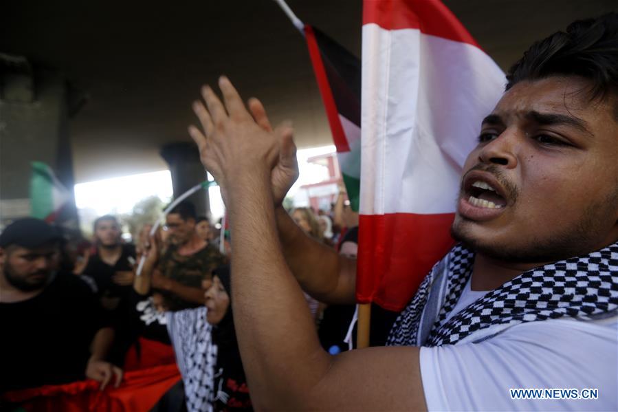 LEBANON-BEIRUT-PALESTINIAN REFUGEES-PROTEST