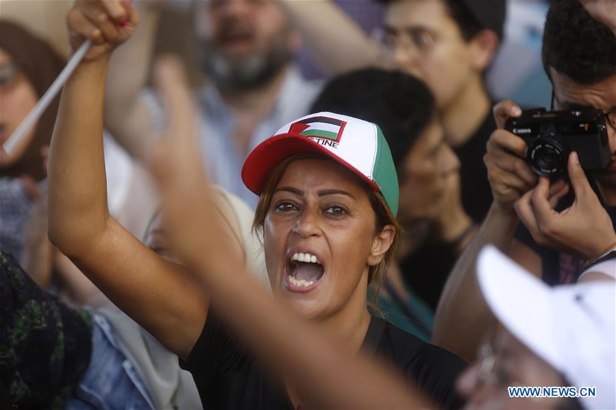 LEBANON-BEIRUT-PALESTINIAN REFUGEES-PROTEST