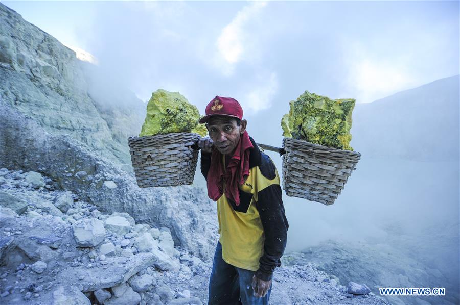 INDONESIA-BANYUWANGI-SULFUR MINING