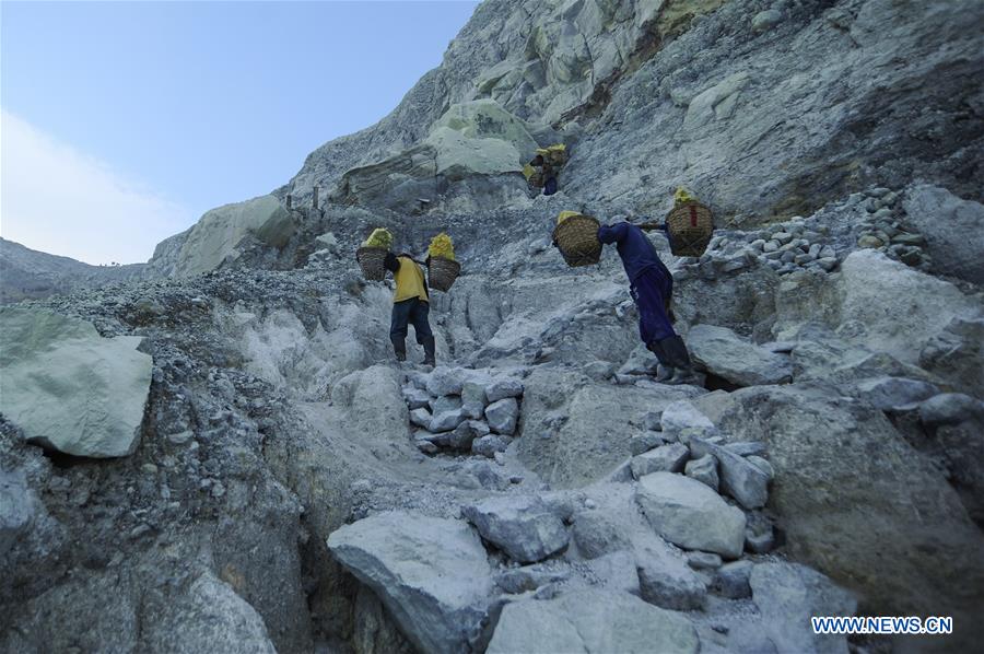INDONESIA-BANYUWANGI-SULFUR MINING