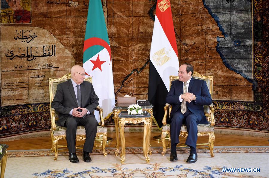 EGYPT-CAIRO-ALGERIA'S INTERIM PRESIDENT-VISIT