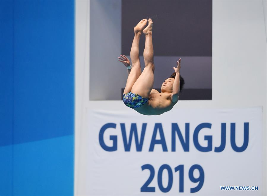 (SP)SOUTH KOREA-GWANGJU-FINA WORLD CHAMPIONSHIPS-DIVING-MEN'S 3M SPRINGBOARD