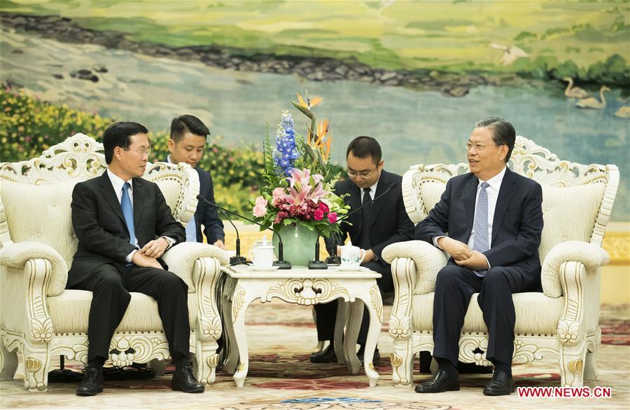CHINA-BEIJING-ZHAO LEJI-VIETNAM-CPV DELEGATION-MEETING (CN)