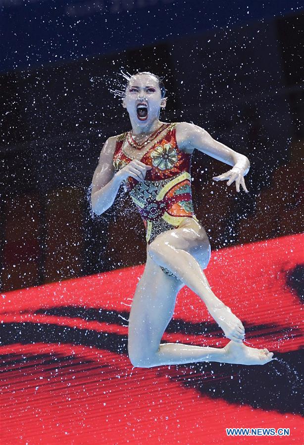 (SP)SOUTH KOREA-GWANGJU-FINA WORLD CHAMPIONSHIPS-ARTISTIC SWIMMING-WOMEN'S TEAM FREE (CN)