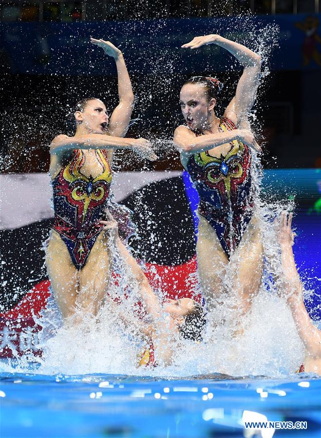 (SP)SOUTH KOREA-GWANGJU-FINA WORLD CHAMPIONSHIPS-ARTISTIC SWIMMING-WOMEN'S TEAM FREE (CN)