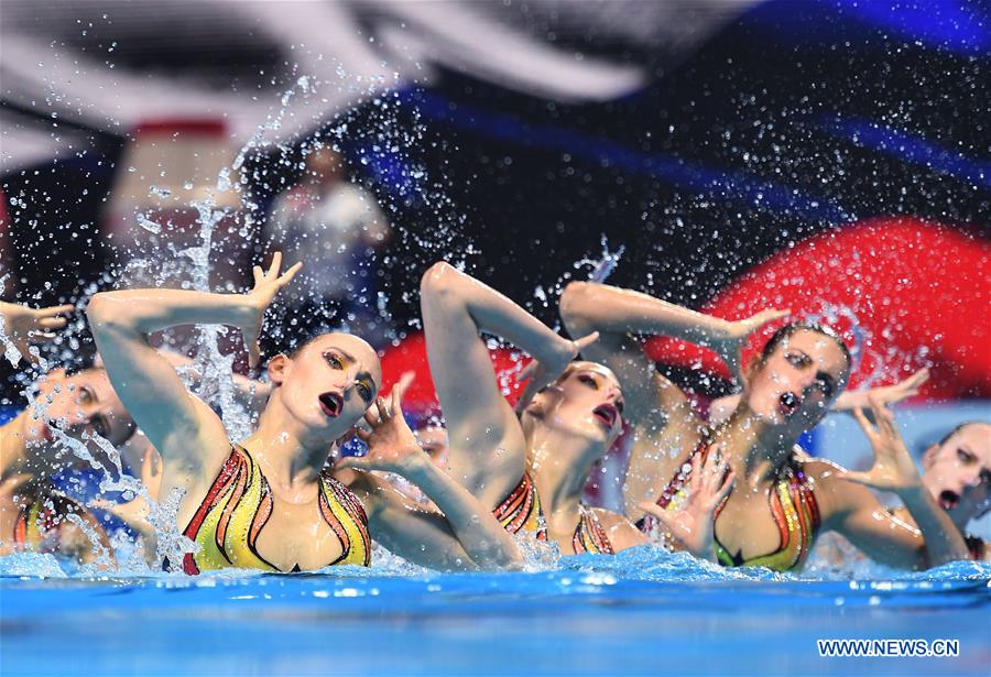 (SP)SOUTH KOREA-GWANGJU-FINA WORLD CHAMPIONSHIPS-ARTISTIC SWIMMING-WOMEN'S TEAM FREE (CN)