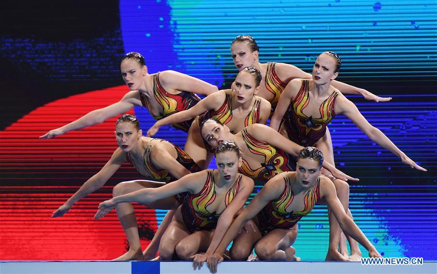 (SP)SOUTH KOREA-GWANGJU-FINA WORLD CHAMPIONSHIPS-ARTISTIC SWIMMING-WOMEN'S TEAM FREE (CN)