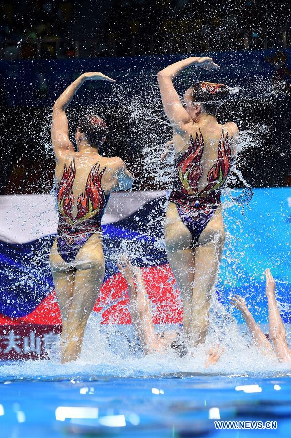 (SP)SOUTH KOREA-GWANGJU-FINA WORLD CHAMPIONSHIPS-ARTISTIC SWIMMING-WOMEN'S TEAM FREE (CN)
