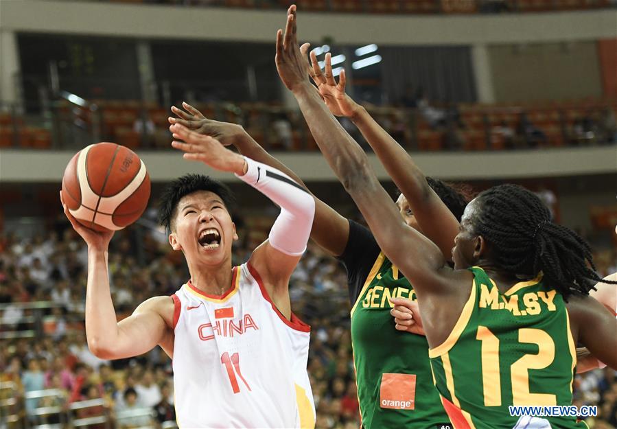 (SP)CHINA-WUHAN-INTERNATIONAL WOMEN'S BASKETBALL CHANLLENGE-CHINA VS SENEGAL (CN)