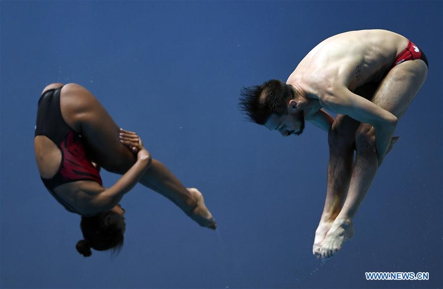 (SP)SOUTH KOREA-GWANGJU-FINA WORLD CHAMPIONSHIPS-DIVING-MIX 3M SYNCHRONISED