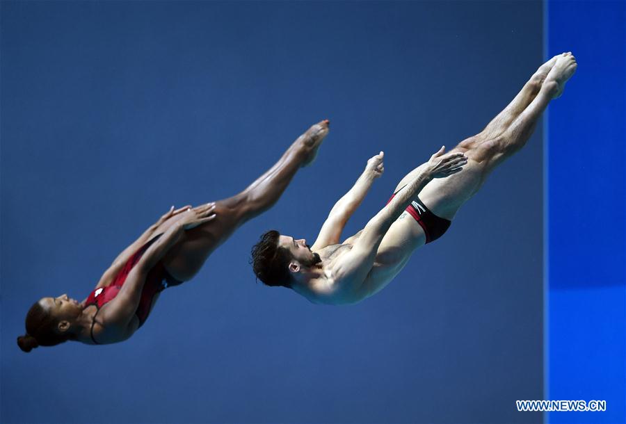 (SP)SOUTH KOREA-GWANGJU-FINA WORLD CHAMPIONSHIPS-DIVING-MIX 3M SYNCHRONISED