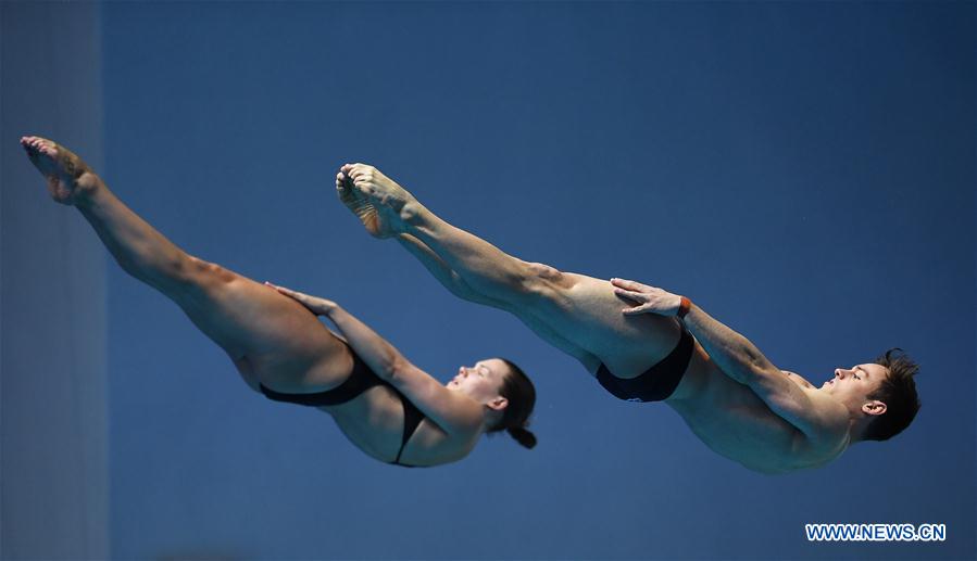 (SP)SOUTH KOREA-GWANGJU-FINA WORLD CHAMPIONSHIPS-DIVING-MIX 3M SYNCHRONISED