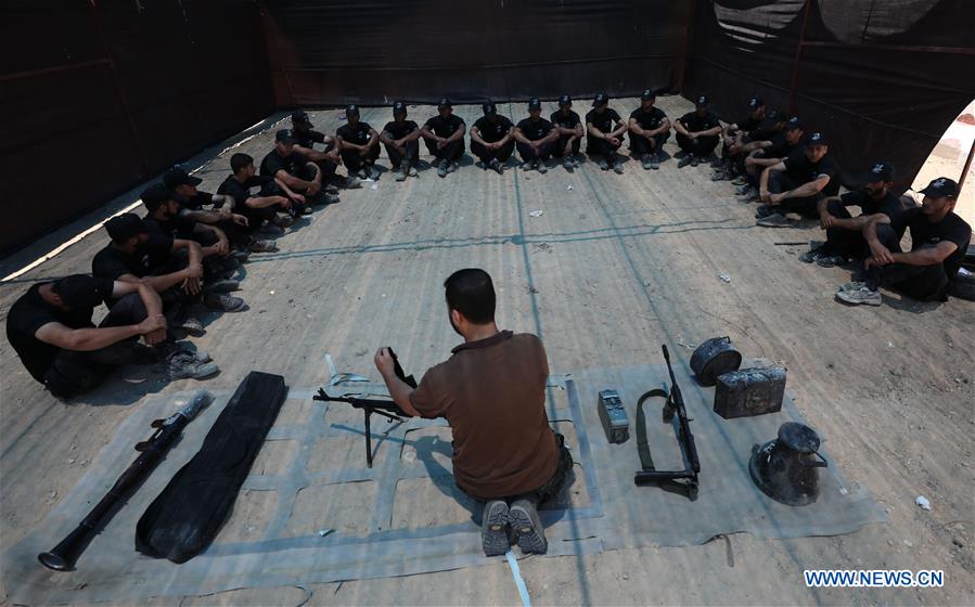 MIDEAST-GAZA-MILITARY-SUMMER-CAMP