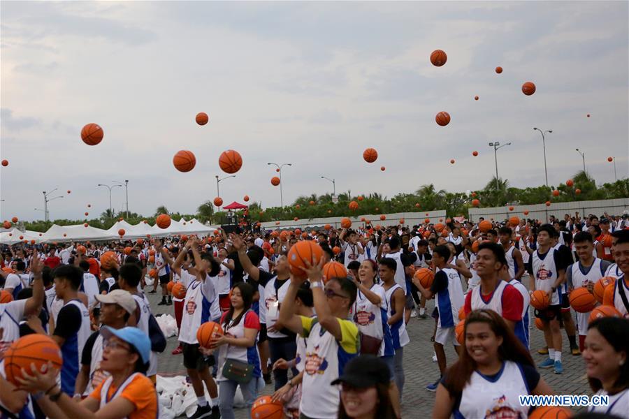 PHILIPPINES-PASAY CITY-BASKETBALL-WORLD RECORD-ATTEMPT