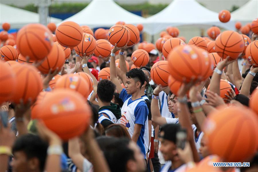 PHILIPPINES-PASAY CITY-BASKETBALL-WORLD RECORD-ATTEMPT