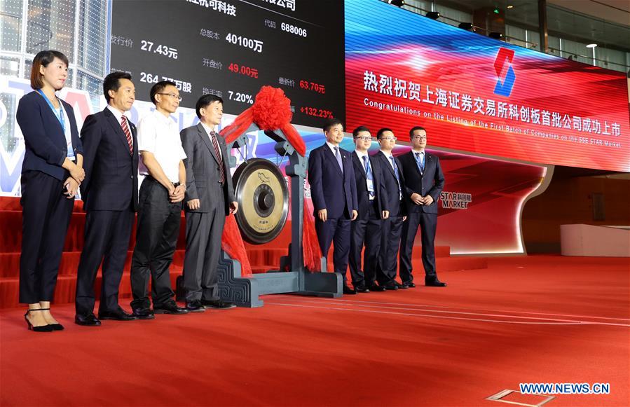 CHINA-SHANGHAI-STAR MARKET-TRADING-START