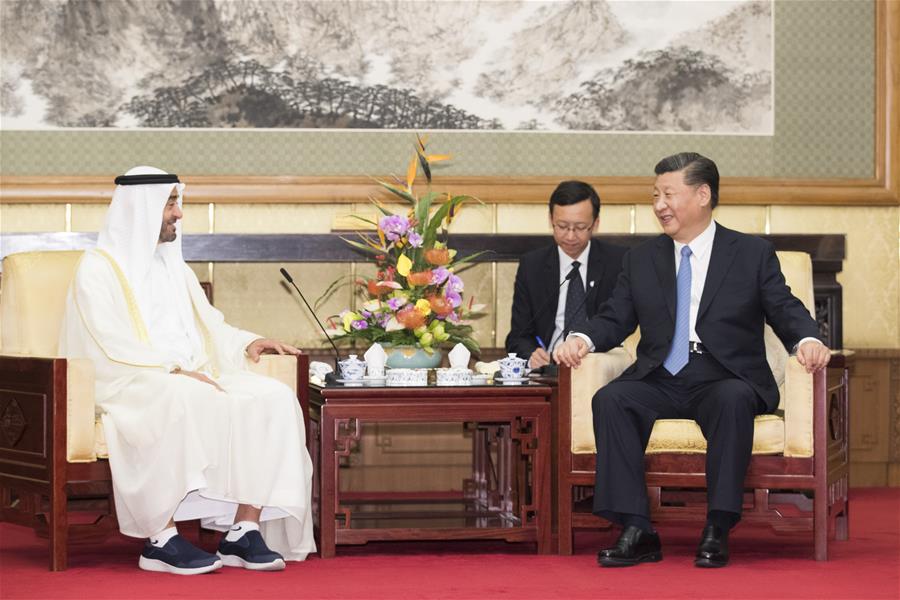 CHINA-BEIJING-XI JINPING-CROWN PRINCE OF ABU DHABI-MEETING (CN)