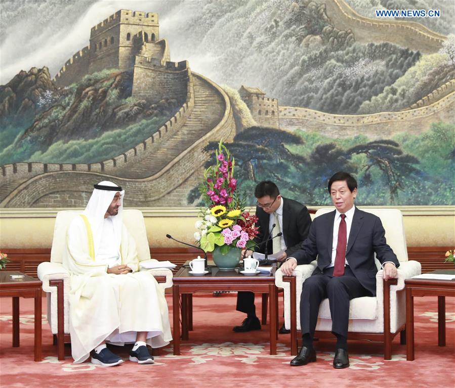 CHINA-BEIJING-LI ZHANSHU-CROWN PRINCE OF ABU DHABI-MEETING (CN)