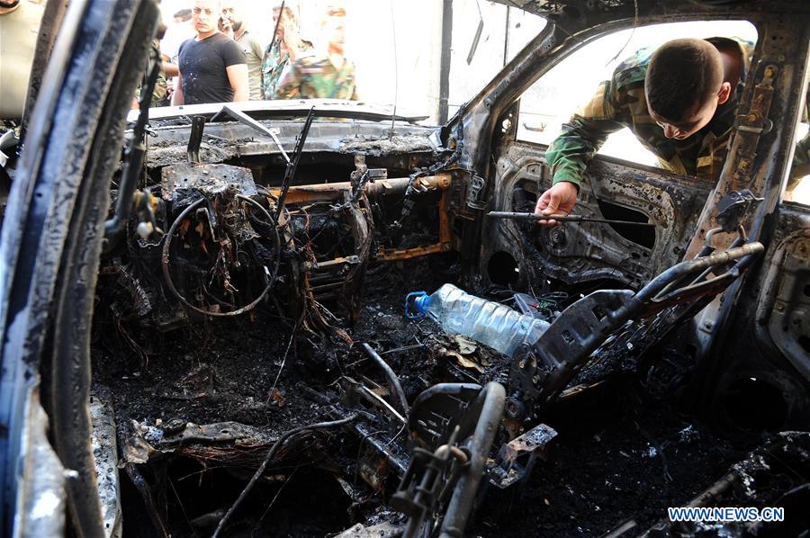 SYRIA-DAMASCUS-BOMB-EXPLOSION